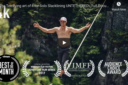 The Terrifying art of Free Solo Slacklining (Full Movie)