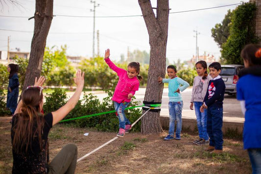 Banishing negative emotions one step at a time: Syrian refugees learn to slackline in Lebanon